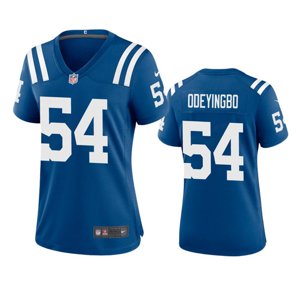 Womens Indianapolis Colts #54 Dayo Odeyingbo Nike Royal Limited Jersey