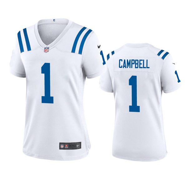 Womens Indianapolis Colts #1 Parris Campbell Nike White Limited Jersey