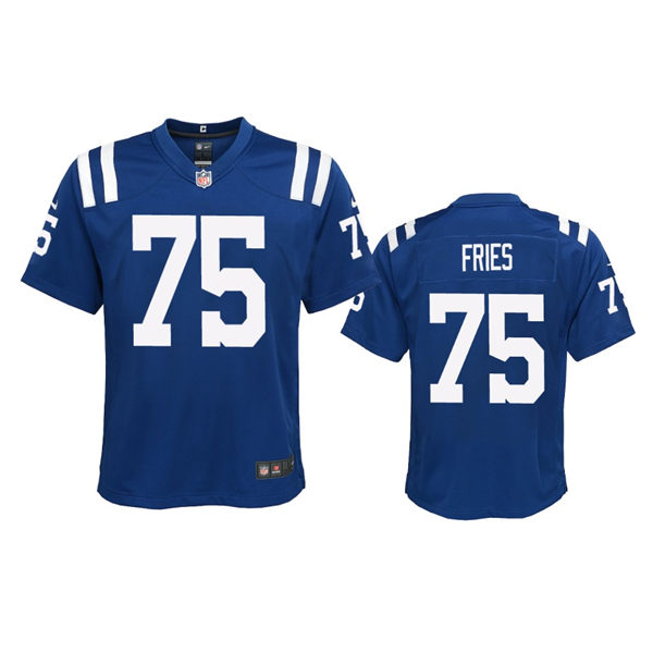 Youth Indianapolis Colts #75 Will Fries Nike Royal Limited Jersey