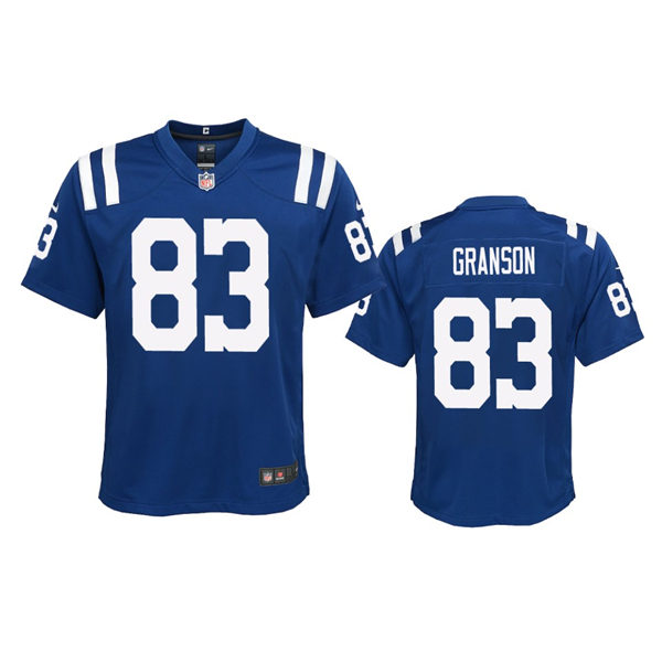 Youth Indianapolis Colts #83 Kylen Granson Nike Royal Limited Jersey