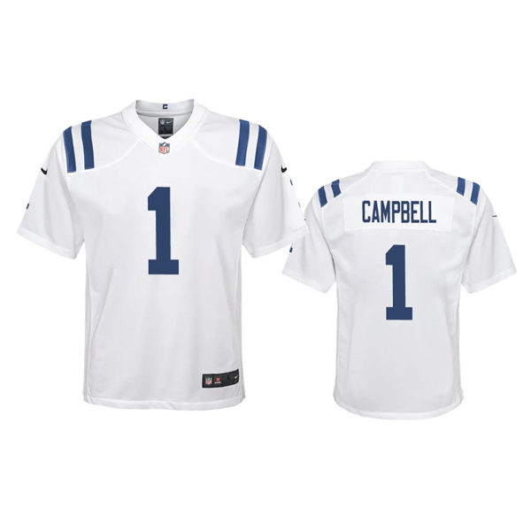 Youth Indianapolis Colts #1 Parris Campbell Nike White Limited Jersey