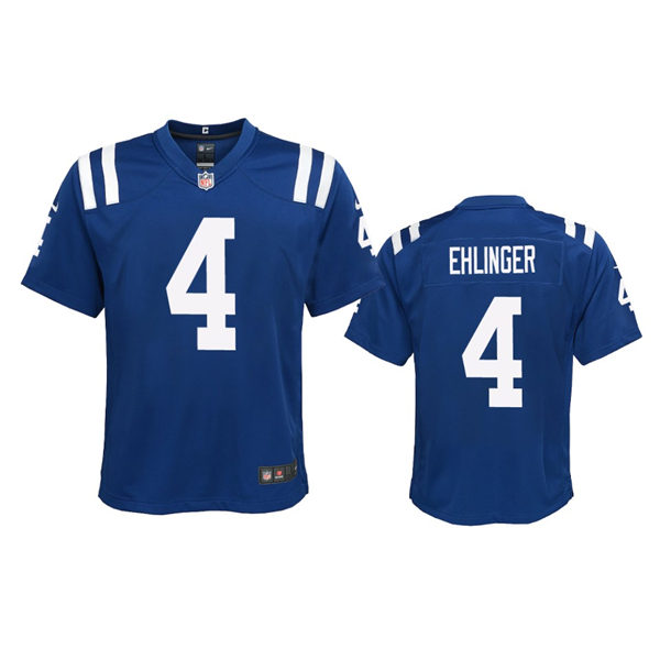 Youth Indianapolis Colts #4 Sam Ehlinger Nike Royal Limited Jersey