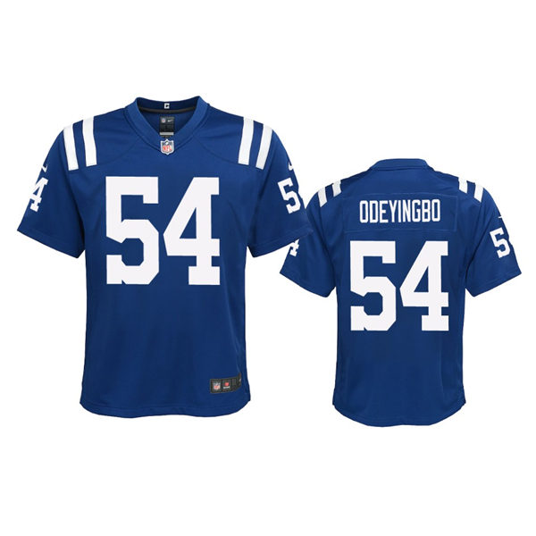 Youth Indianapolis Colts #54 Dayo Odeyingbo Nike Royal Limited Jersey