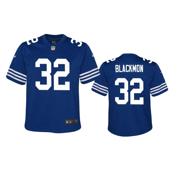 Youth Indianapolis Colts #32 Julian Blackmon Nike Royal Alternate Retro Vapor Limited Jersey
