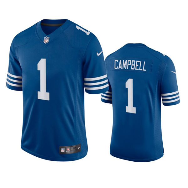 Mens Indianapolis Colts #1 Parris Campbell Nike Royal Alternate Retro Vapor Limited Jersey