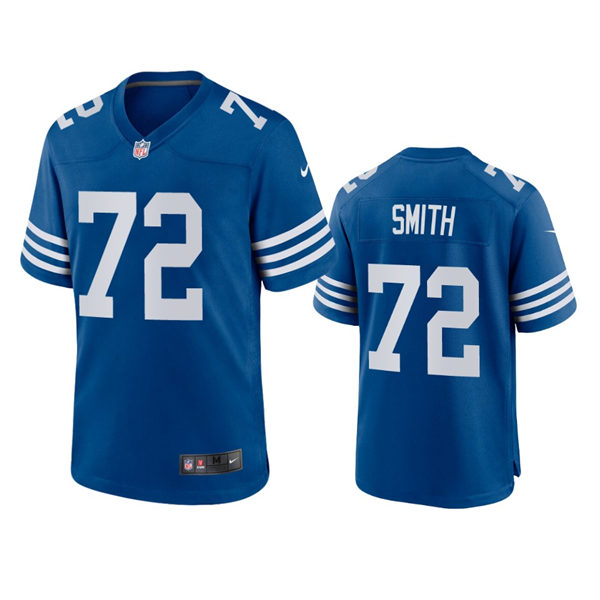 Mens Indianapolis Colts #72 Braden Smith Nike Royal Alternate Retro Vapor Limited Jersey