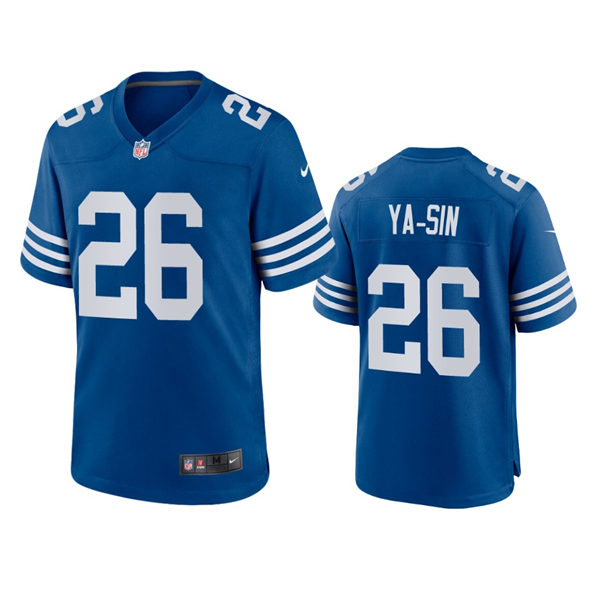 Mens Indianapolis Colts #26 Rock Ya-Sin Nike Royal Alternate Retro Vapor Limited Jersey