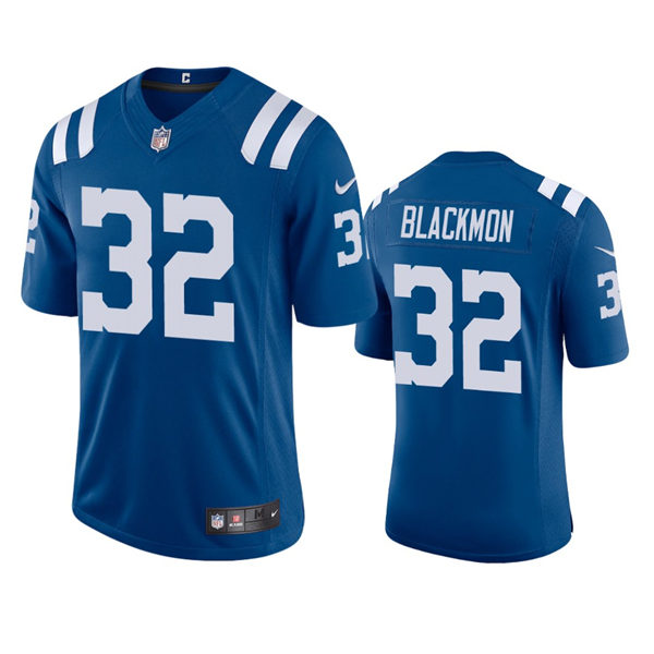 Mens Indianapolis Colts #32 Julian Blackmon Nike Royal Vapor Limited Jersey
