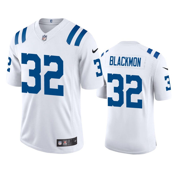 Mens Indianapolis Colts #32 Julian Blackmon Nike White Vapor Limited Jersey