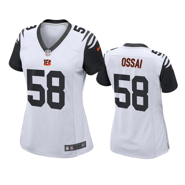 Womens Cincinnati Bengals #58 Joseph Ossai Nike White Color Rush Jersey