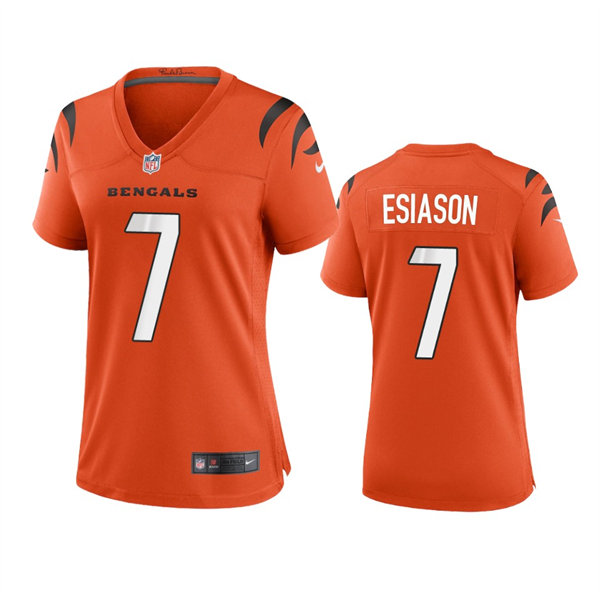 Women's Cincinnati Bengals #7 Boomer Esiason Nike Orange Limited Jersey
