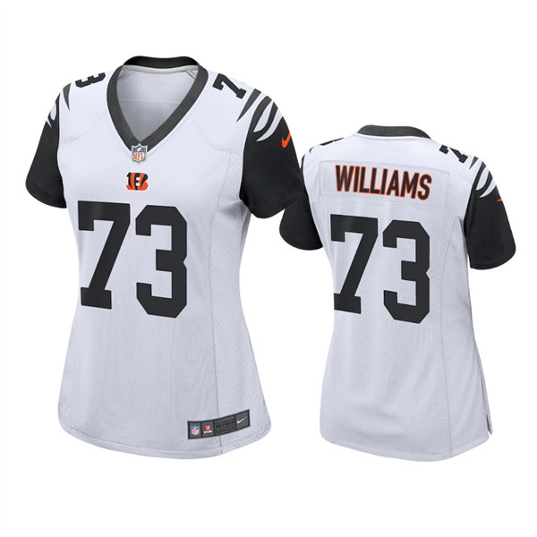 Women's Cincinnati Bengals #73 Jonah Williams Nike White Color Rush Jersey