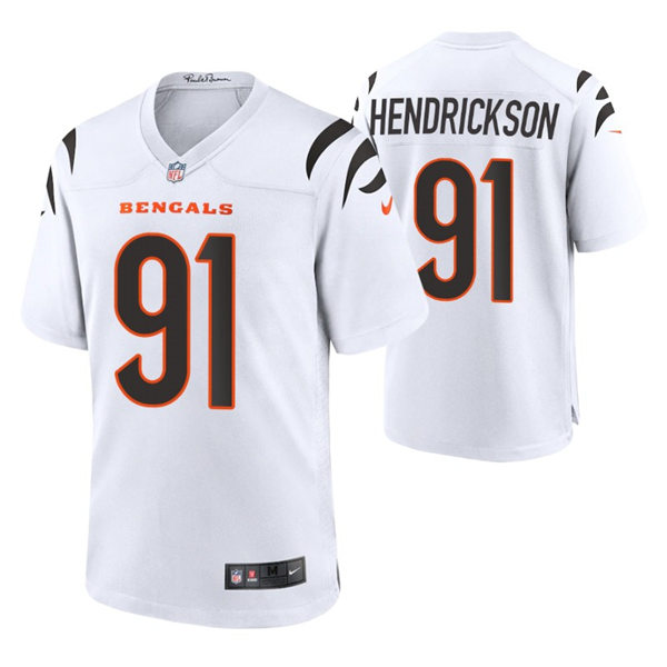Youth Cincinnati Bengals #91 Trey Hendrickson White Game Jersey