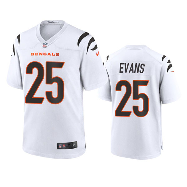 Youth Cincinnati Bengals #25 Chris Evans Nike White Away Limited Jersey