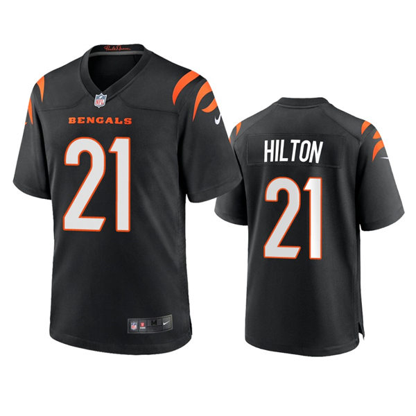 Youth Cincinnati Bengals #21 Mike Hilton Nike Black Team Color Limited Jersey