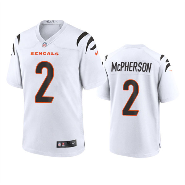 Youth Cincinnati Bengals #2 Evan McPherson Nike White Away Limited Jersey