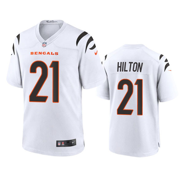 Youth Cincinnati Bengals #21 Mike Hilton Nike White Away Limited Jersey