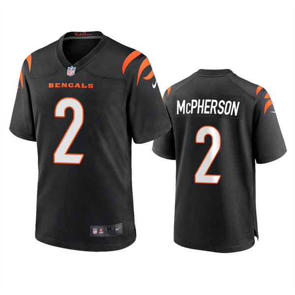 Youth Cincinnati Bengals #2 Evan McPherson Nike Black Team Color Limited Jersey