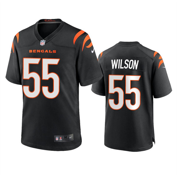 Men's Cincinnati Bengals #55 Logan Wilson Nike Black Team Color Vapor Limited Jersey