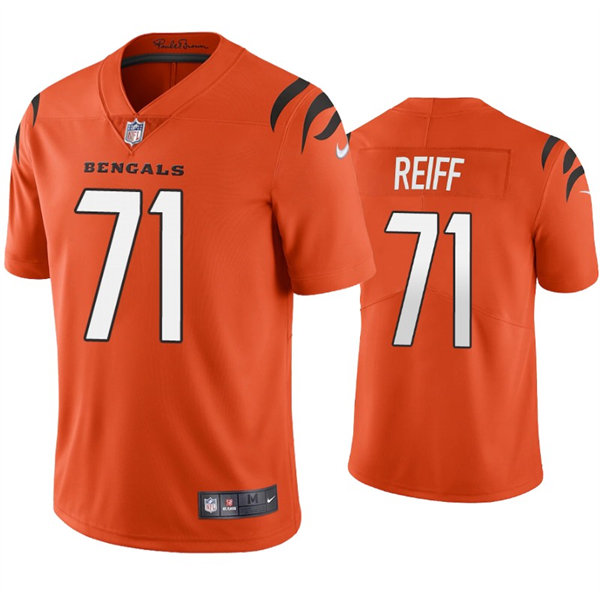 Men's Cincinnati Bengals #71 Riley Reiff Nike Orange Alternate Vapor Limited Jersey