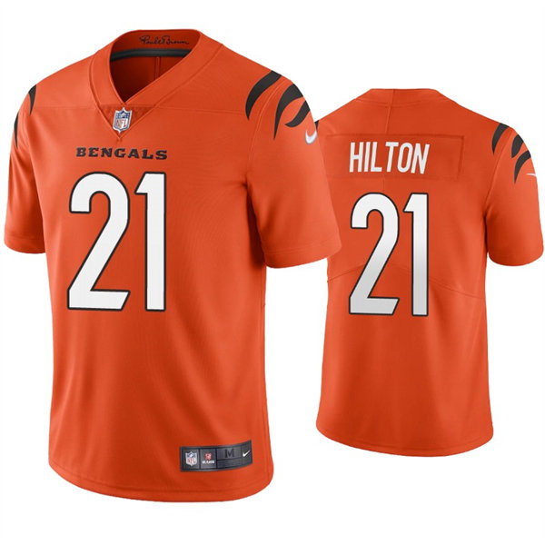 Men's Cincinnati Bengals #21 Mike Hilton Nike Orange Alternate Vapor Limited Jersey