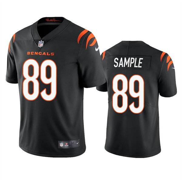 Men's Cincinnati Bengals #89 Drew Sample Nike Black Team Color Vapor Limited Jersey