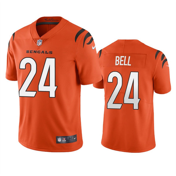 Men's Cincinnati Bengals #24 Vonn Bell Nike Orange Alternate Vapor Limited Jersey