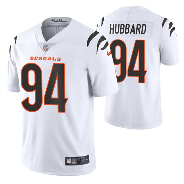 Men's Cincinnati Bengals #94 Sam Hubbard Nike White Away Vapor Limited Jersey