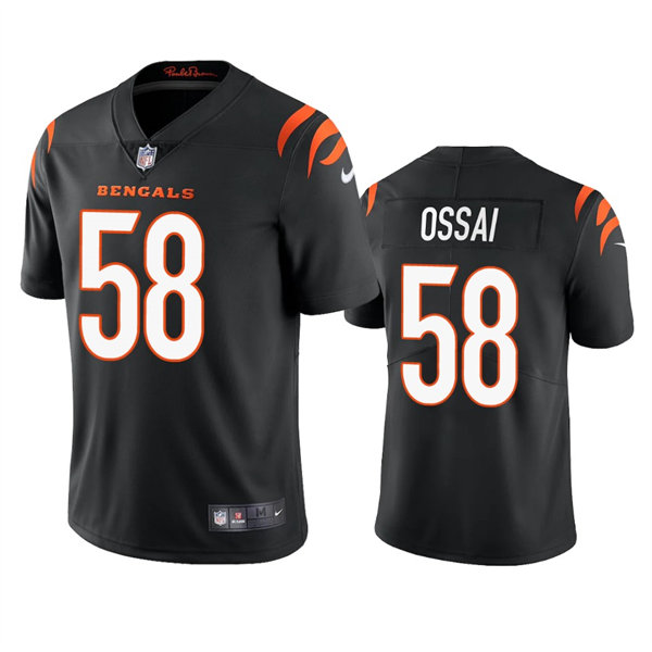 Men's Cincinnati Bengals #58 Joseph Ossai Nike Black Team Color Vapor Limited Jersey