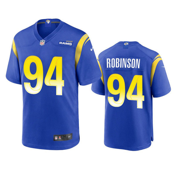 Mens Los Angeles Rams #94 A'Shawn Robinson Nike Royal Vapor Untouchable Limited Jersey