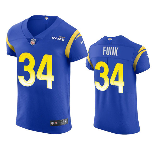 Mens Los Angeles Rams #34 Jake Funk Nike Royal Vapor Untouchable Limited Jersey 