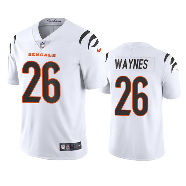 Men's Cincinnati Bengals #26 Trae Waynes Nike White Away Vapor Limited Jersey