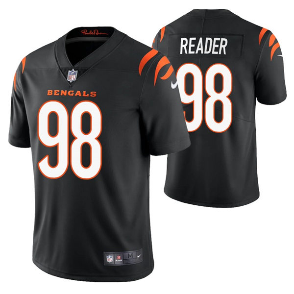 Men's Cincinnati Bengals #98 D.J. Reader Nike Black Team Color Vapor Limited Jersey