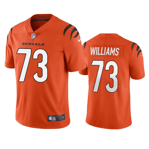 Men's Cincinnati Bengals #73 Jonah Williams Nike Orange Alternate Vapor Limited Jersey