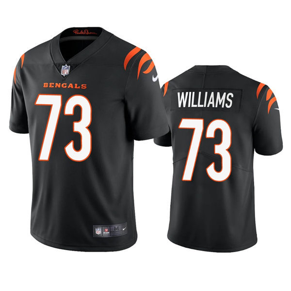 Men's Cincinnati Bengals #73 Jonah Williams Nike Black Team Color Vapor Limited Jersey