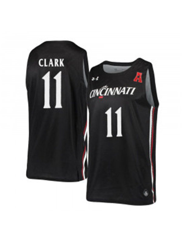 Mens Cincinnati Bearcats #11 Gary Clark Black Stitched College Basketball Jerse