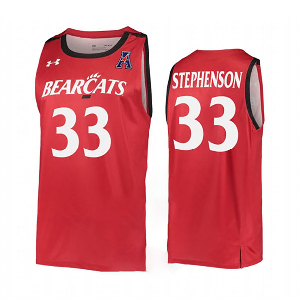 Mens Cincinnati Bearcats #33 Lance Stephenson Red Stitched College Basketball Jersey