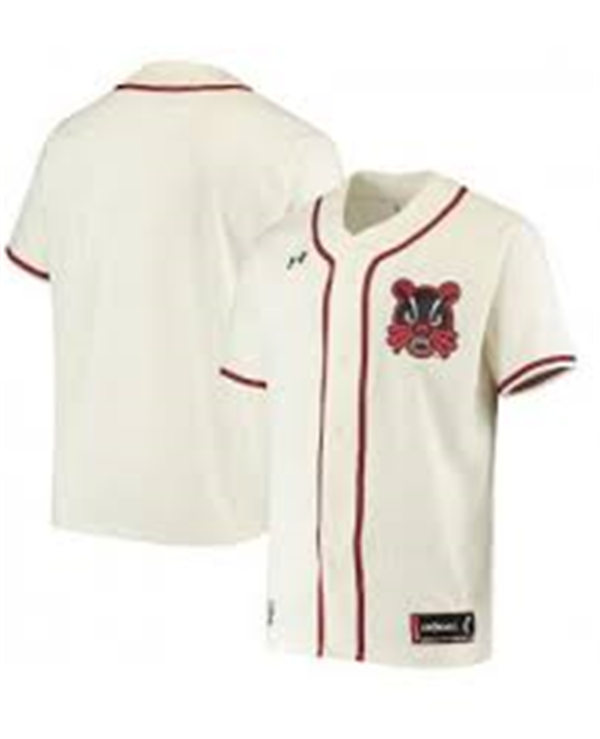 Mens Cincinnati Bearcats Blank Cream College Throwback Baseball Jersey