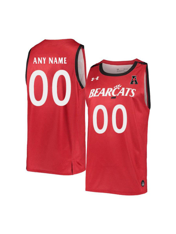 Men's Cincinnati Bearcats Custom Red Stitched College Basketball Jersey