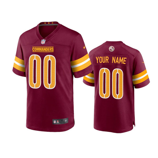 Youth Washington Commanders Custom Nike Burgundy Team Color Limited Jersey