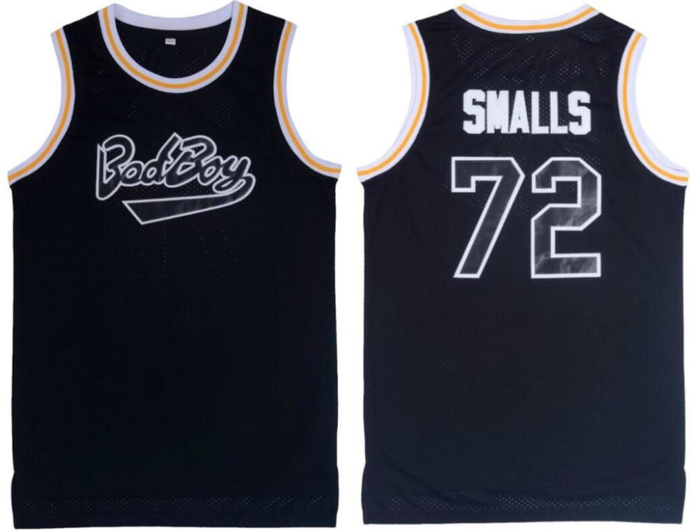 Men's The American Rapper #72 Biggie Smalls Bad Boy Basketball Jersey Black