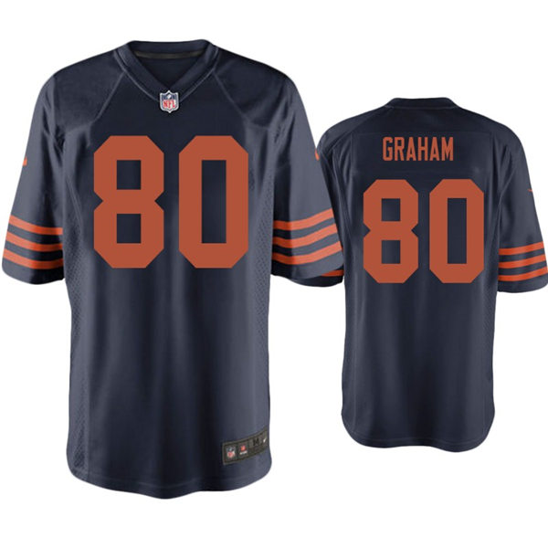 Mens Chicago Bears #80 Jimmy Graham Nike Navy Orange Vapor Limited Jersey