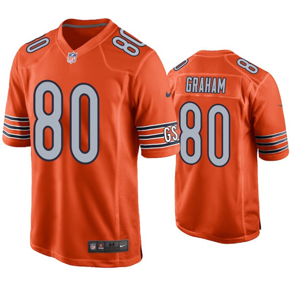 Mens Chicago Bears #80 Jimmy Graham Nike Orange Vapor Limited Jersey