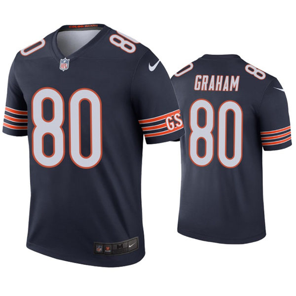 Mens Chicago Bears #80 Jimmy Graham Nike Navy Vapor Limited Jersey