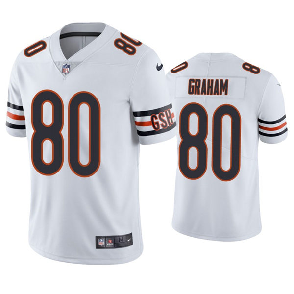 Mens Chicago Bears #80 Jimmy Graham Nike White Vapor Limited Jersey