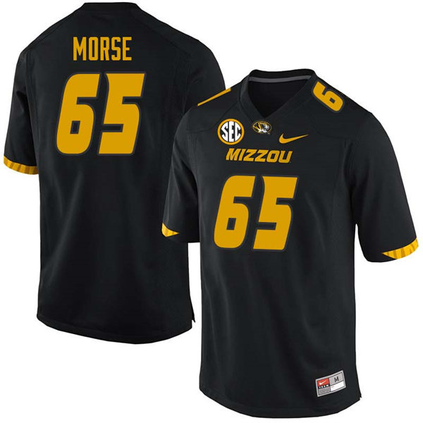 Men's Missouri Tigers #65 Mitch Morse Nike Black College Football Game Jersey