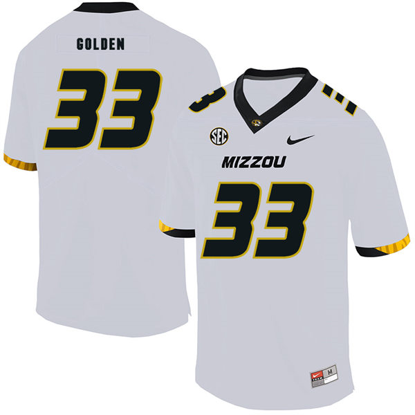 Men's Missouri Tigers #33 Markus Golden Nike White College Football Alumni Jersey