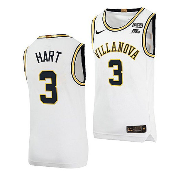 Mens Villanova Wildcats #3 Josh Hart 2022 Nike White Retro Basketball Jersey
