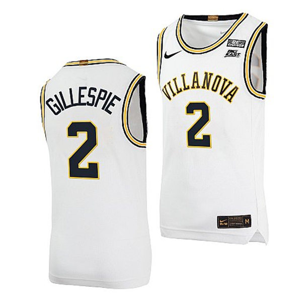 Mens Villanova Wildcats #2 Collin Gillespie 2022 Nike White Retro Basketball Jersey