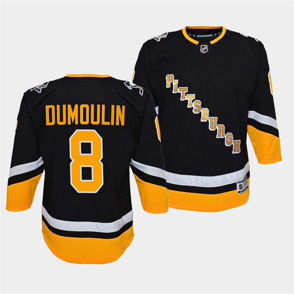 Youth Pittsburgh Penguins #8 Brian Dumoulin Alternate Black Premier Player Jersey